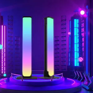 مصباح طاولة ذكي Led المحيط ، كمبيوتر ألعاب . Ambient Led Smart Table Lamp, Cyberpunk Gaming