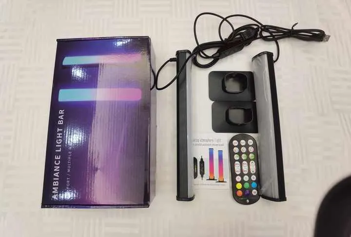 مصباح طاولة ذكي Led المحيط ، كمبيوتر ألعاب . Ambient Led Smart Table Lamp, Cyberpunk Gaming