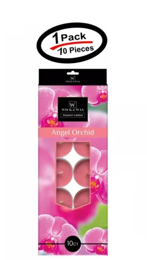 10 PCS Angel Orchid Tealight 2.5 Hours Lasting Aromatherapy Scented Candles -New