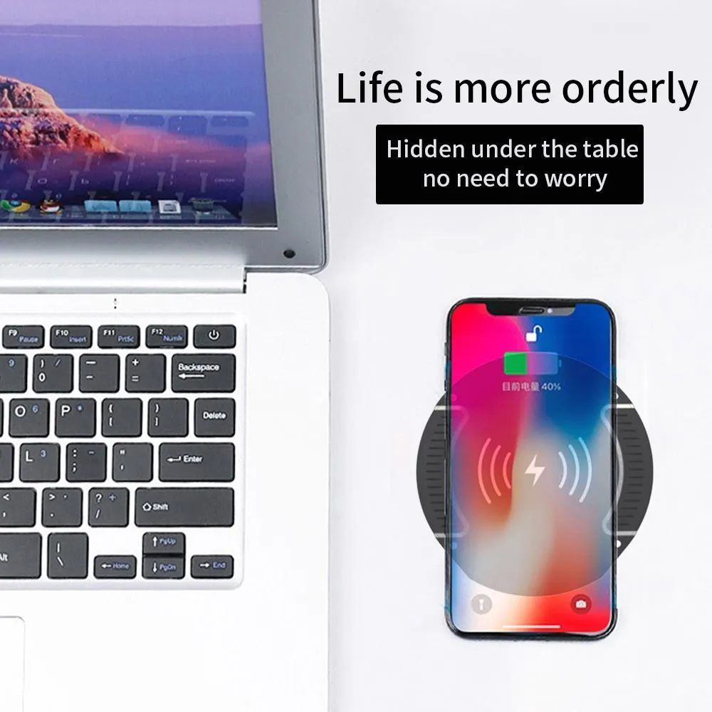 10W Magnetic Wireless Charger For Desktops 30Mm