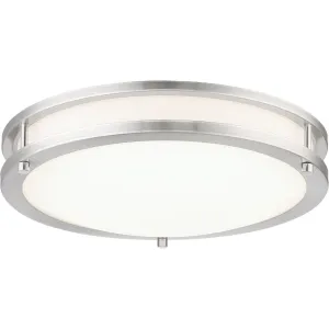 16 in. LED Flush Mount Light Brushed Nickel finish