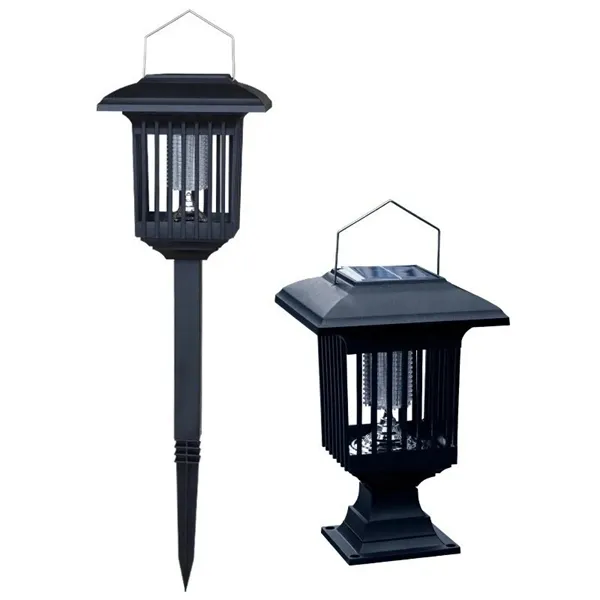 2-in-1 Solar LED Garden Light & Mosquito Zapper  UV Insect Killer for Outdoor Use