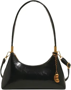2025 Spring Women's Elegant Underarm Bag  Minimalist Solid Color Shoulder Crossbody Purse, Chic Handbag