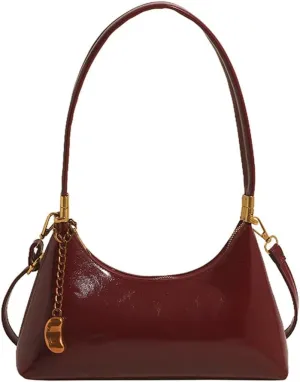 2025 Spring Women's Elegant Underarm Bag  Minimalist Solid Color Shoulder Crossbody Purse, Chic Handbag