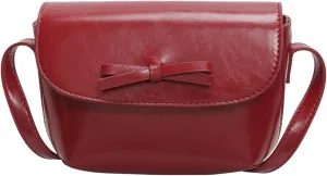 2025 Summer Minimalist Saddle Bag Women Shoulder Crossbody Bag Bow Knot Compact Small Purse