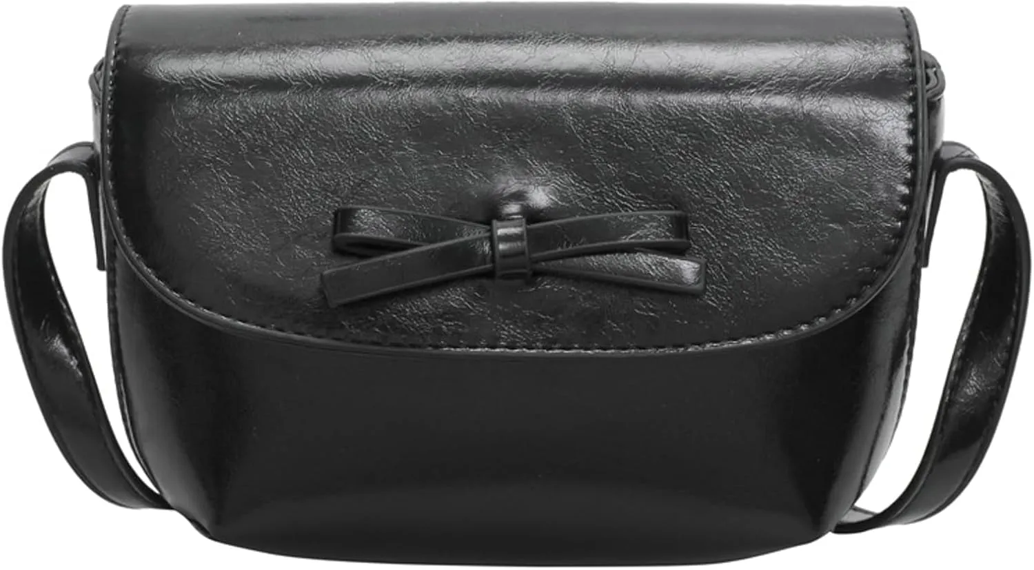 2025 Summer Minimalist Saddle Bag Women Shoulder Crossbody Bag Bow Knot Compact Small Purse