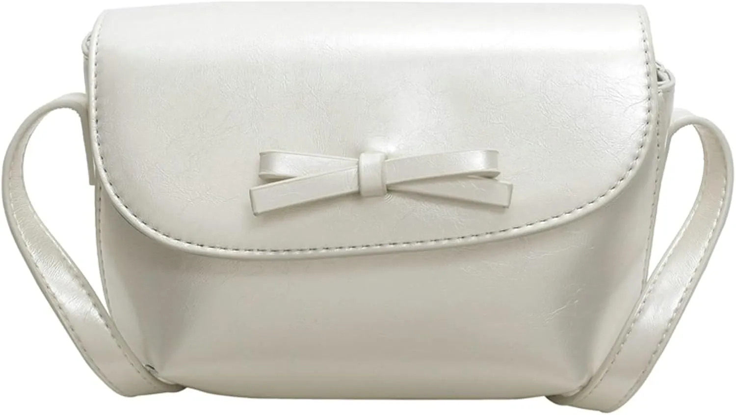 2025 Summer Minimalist Saddle Bag Women Shoulder Crossbody Bag Bow Knot Compact Small Purse