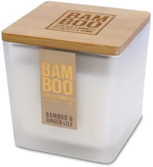210g Jar Candle - Bamboo and Ginger Lily Fragrance From Bamboo Range by Heart and Home