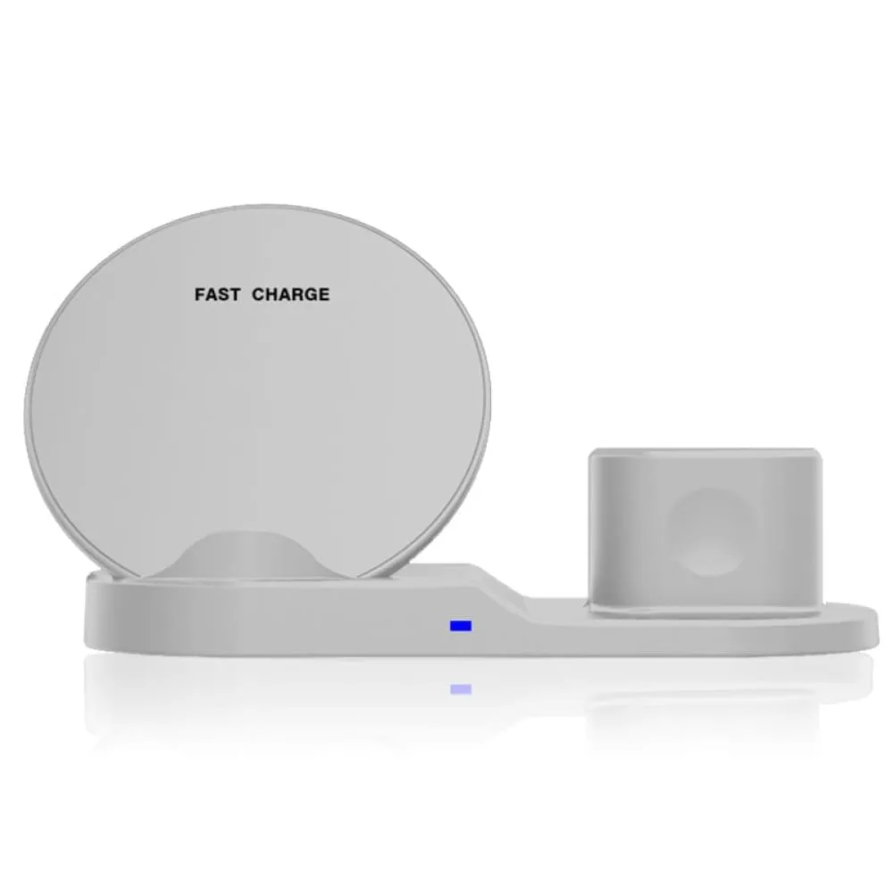 3 in 1 10w Fast Wireless Charging Dock Station with Led Indicator