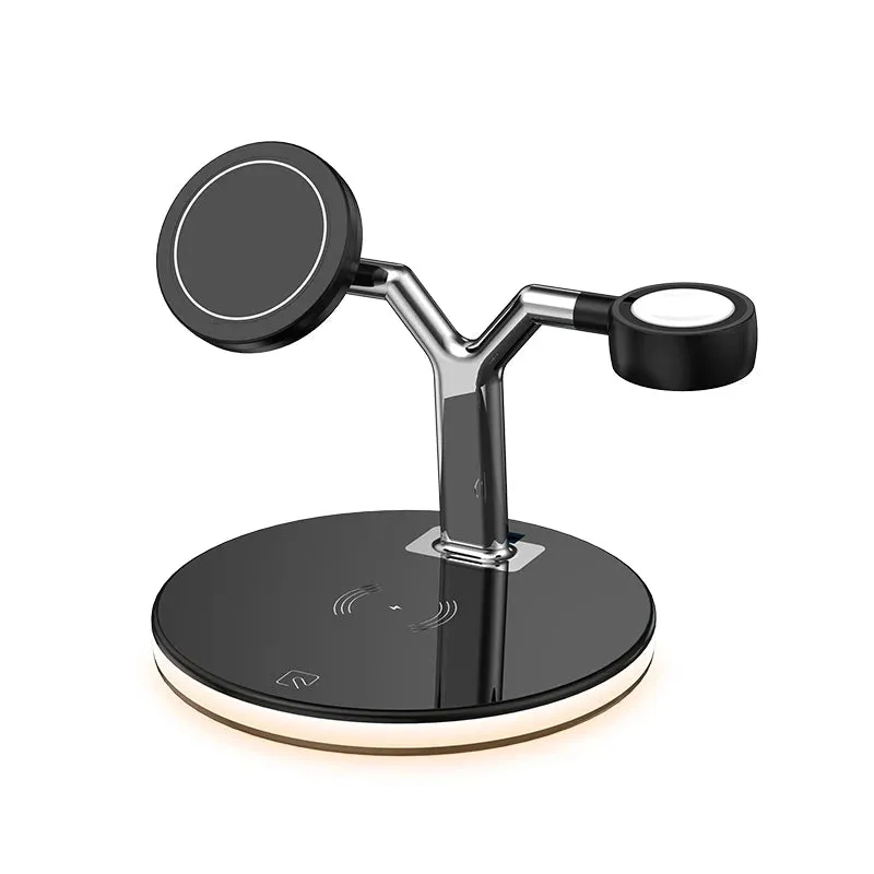 3 in 1 Fast Magnetic Wireless Chargers Station for iPhone 13 12Pro 15W Charging Stand for Apple Watch 7/6/5 for Airpods Pro/3/2