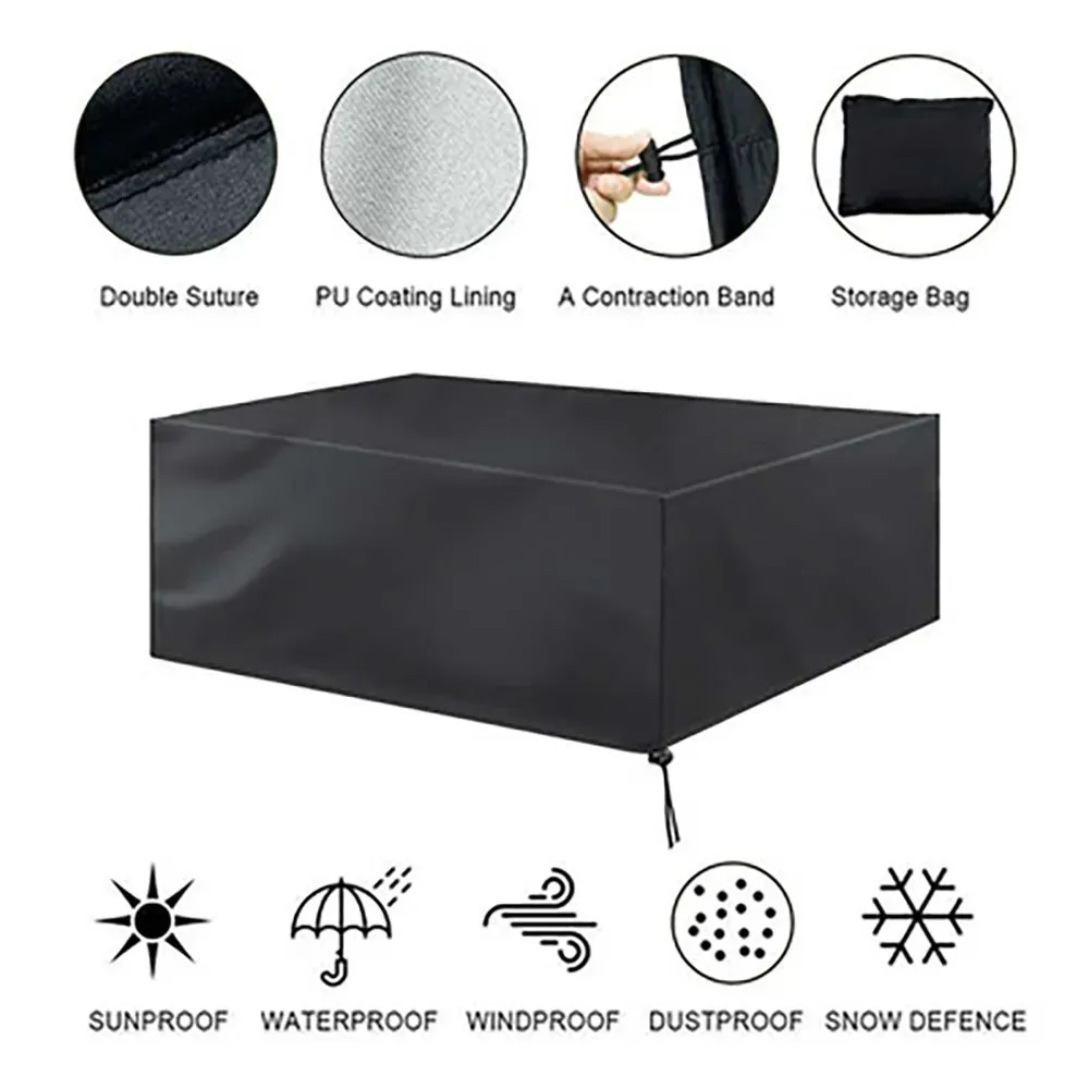 36 Size Waterproof Cover Outdoor Patio Garden Furniture Dust Cover Rain and Snow Chair Cover Sofa Table and Chair Cover