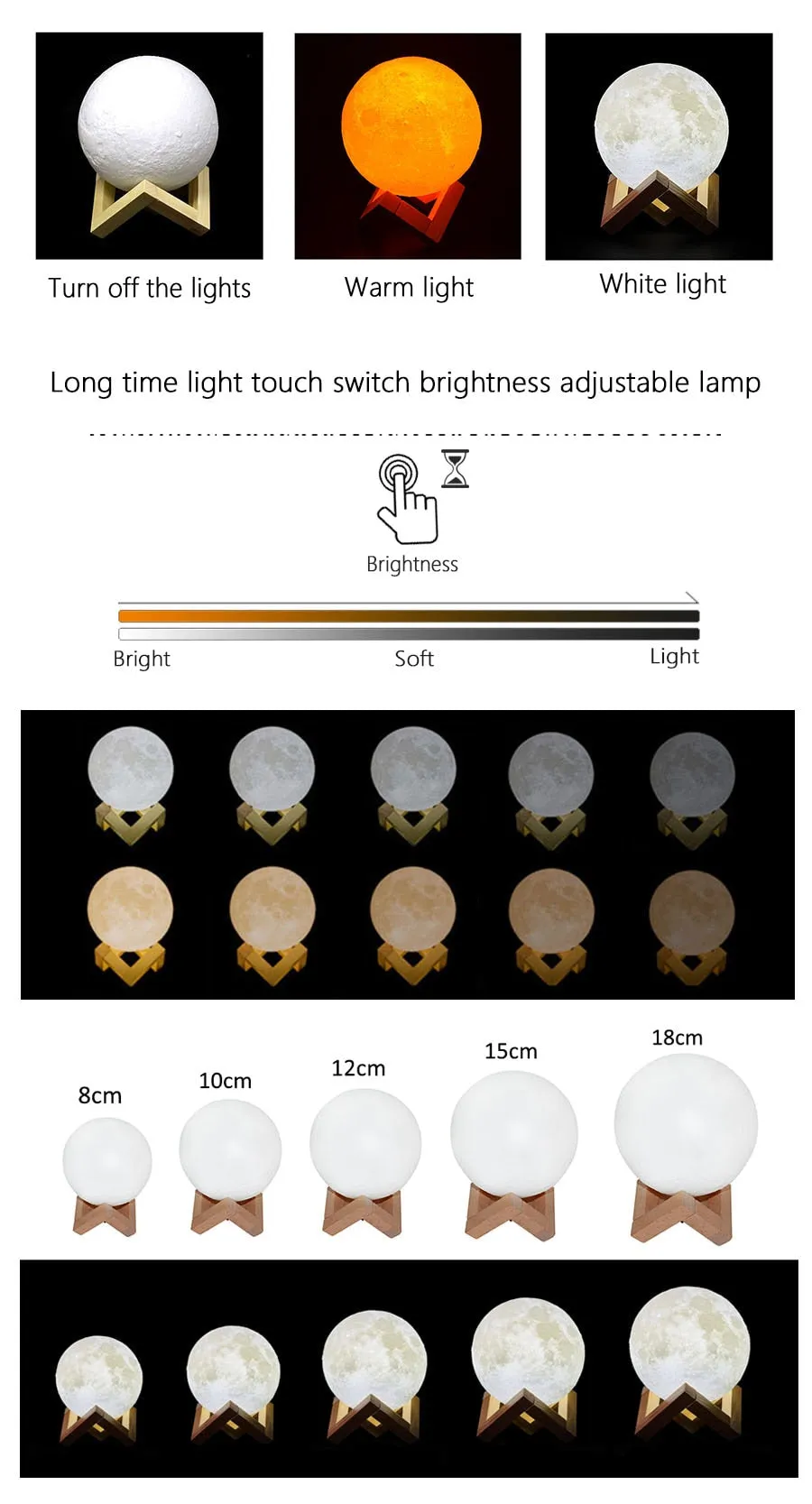 3D Print LED Moon Light