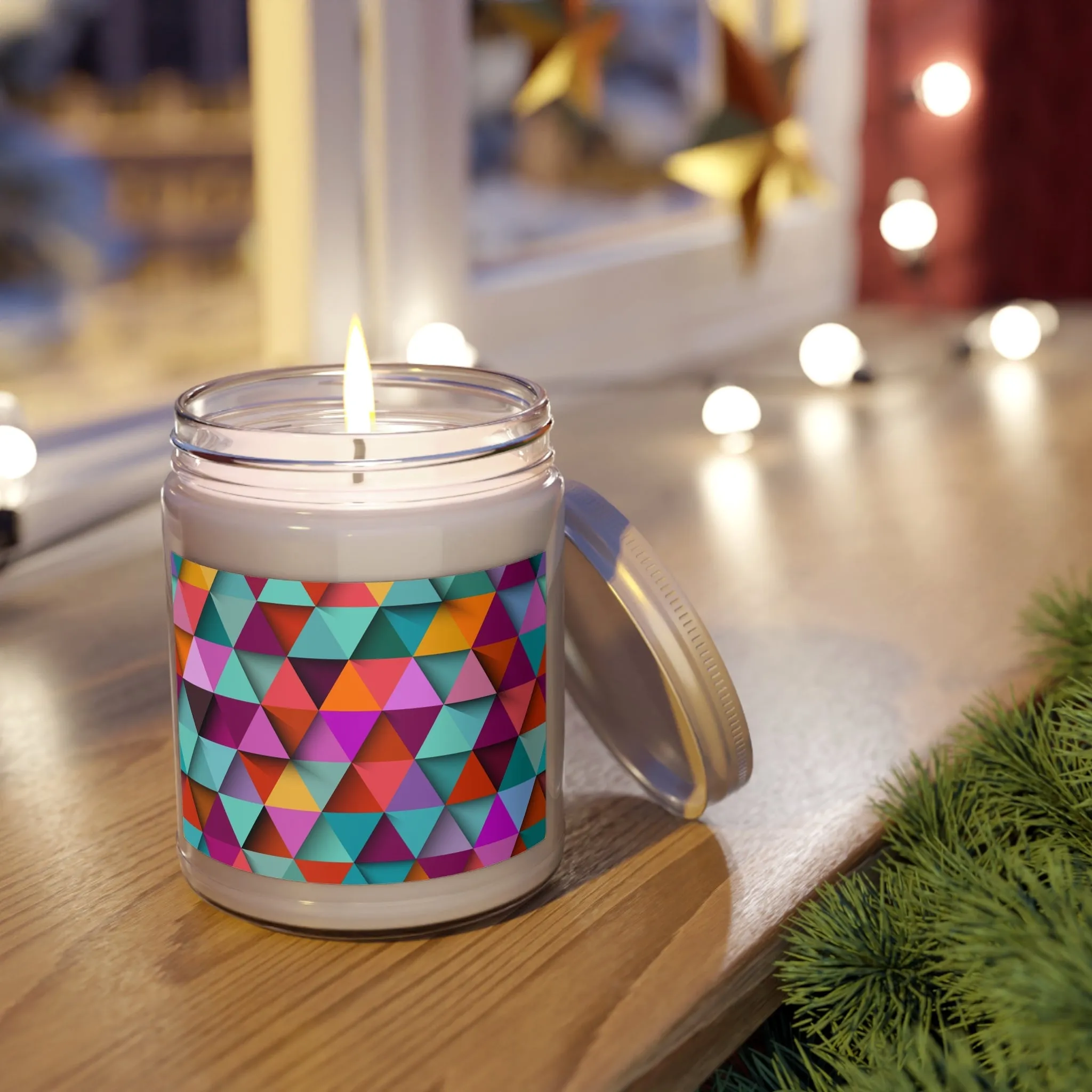 3D Triangle Label ScentedCandles, 9oz