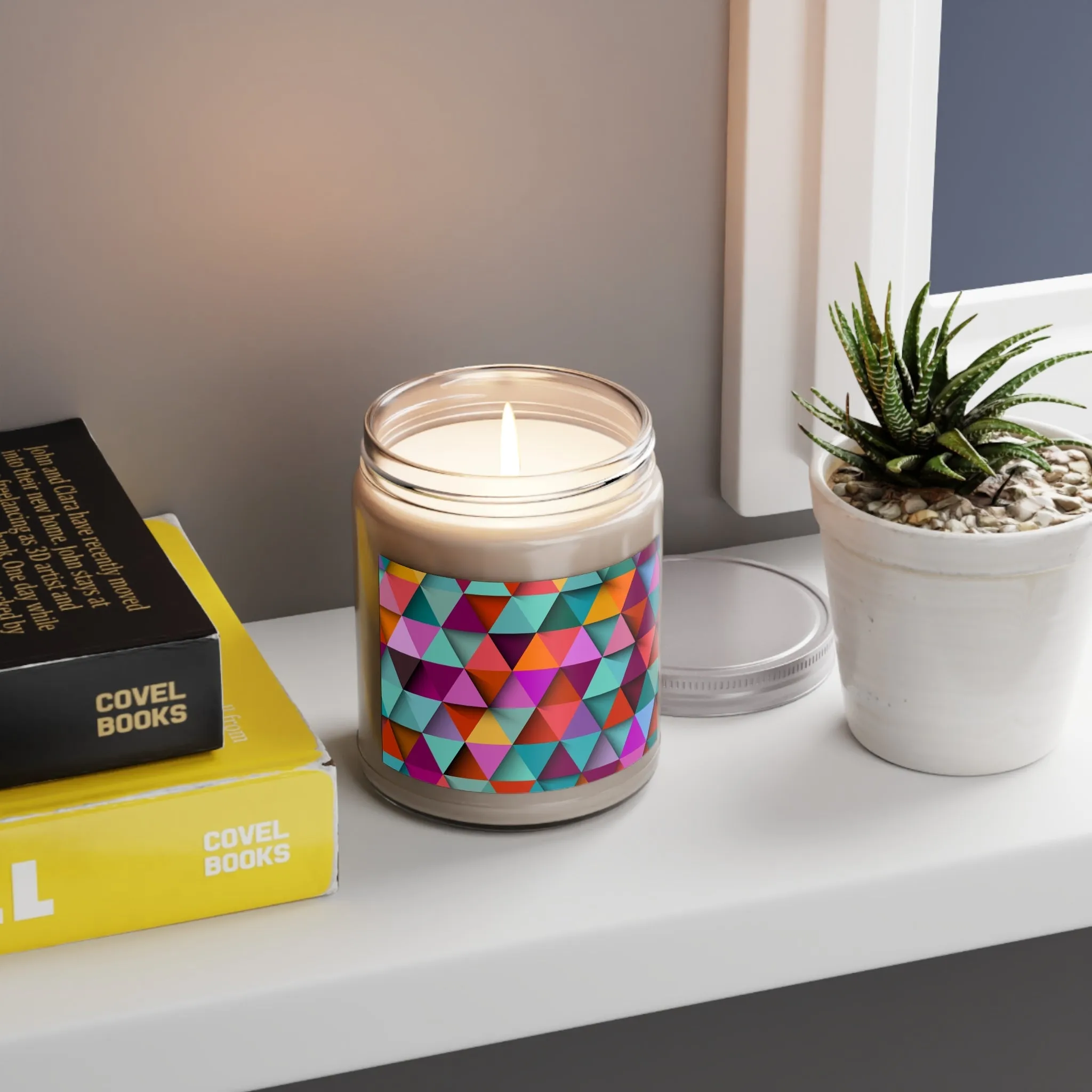 3D Triangle Label ScentedCandles, 9oz