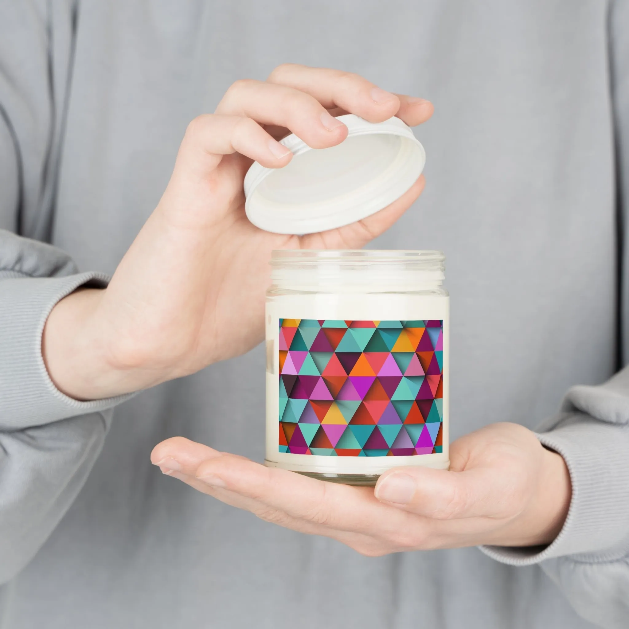 3D Triangle Label ScentedCandles, 9oz