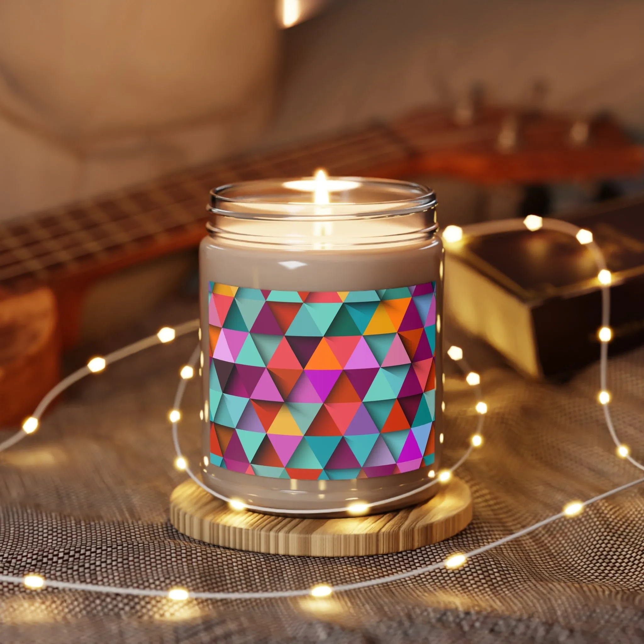 3D Triangle Label ScentedCandles, 9oz
