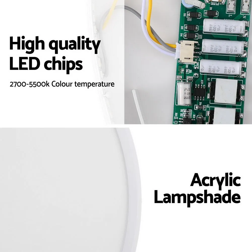 42W Ceiling Light LED Round Ultra-THIN 5cm Oyster Lamp Modern - Cool/Warm