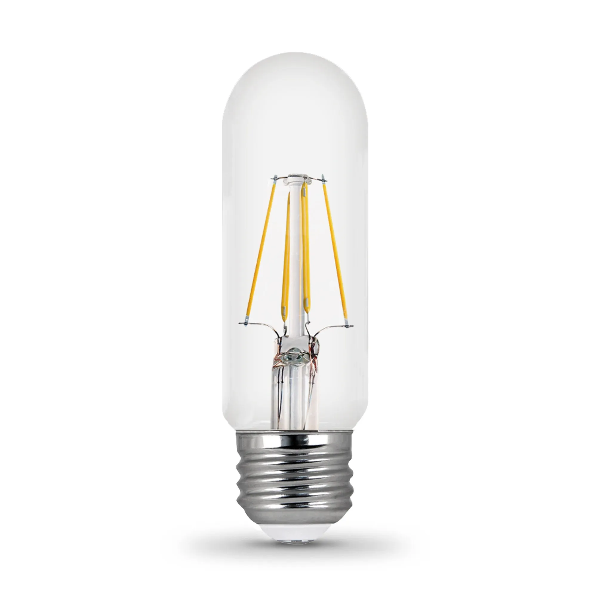 4.5W (40W Replacement) Daylight (5000K) E26 Base (T10 Replacement) Dimmable Enhance Glass Filament LED Replacement Light Bulb