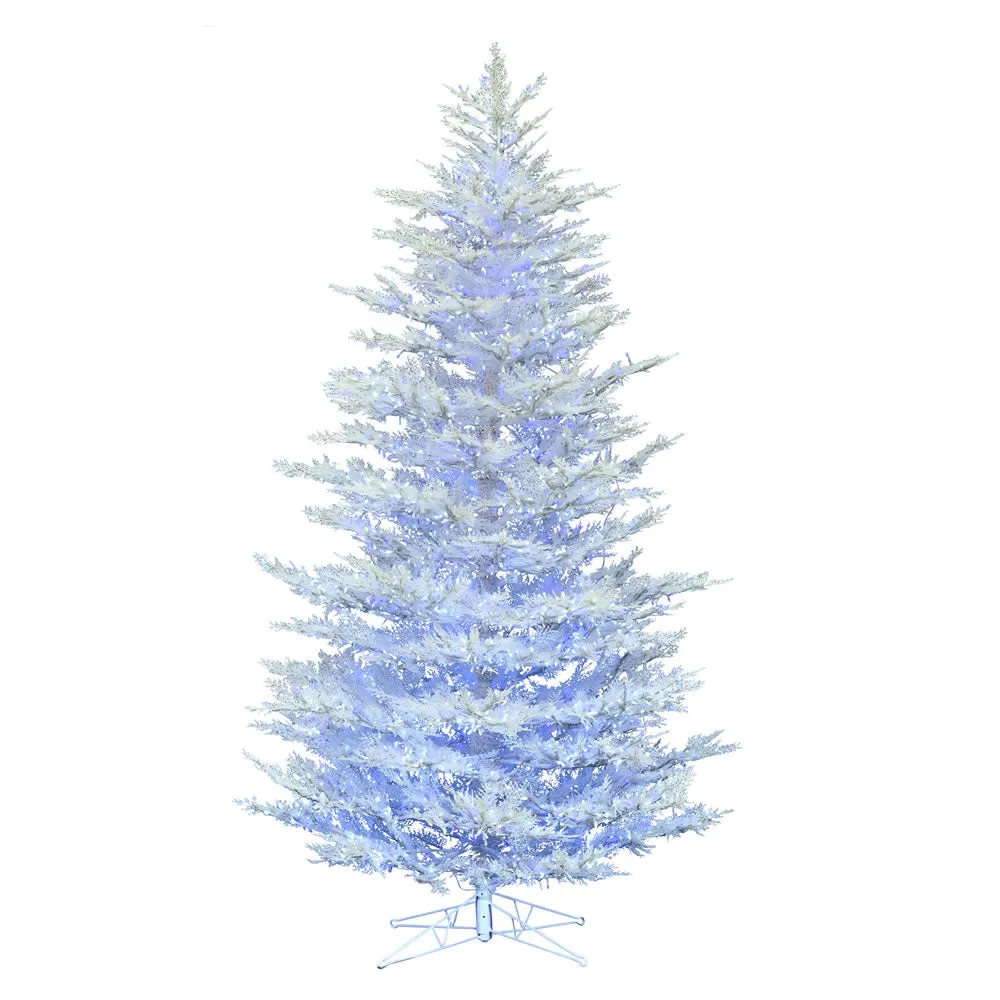4.5'x43" Artificial Xmas Tree Low Voltage LED Pure White and Blue Light