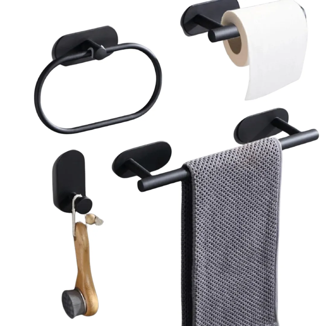 4Pcs/Set Self Adhesive Towel Rack for Bathroom