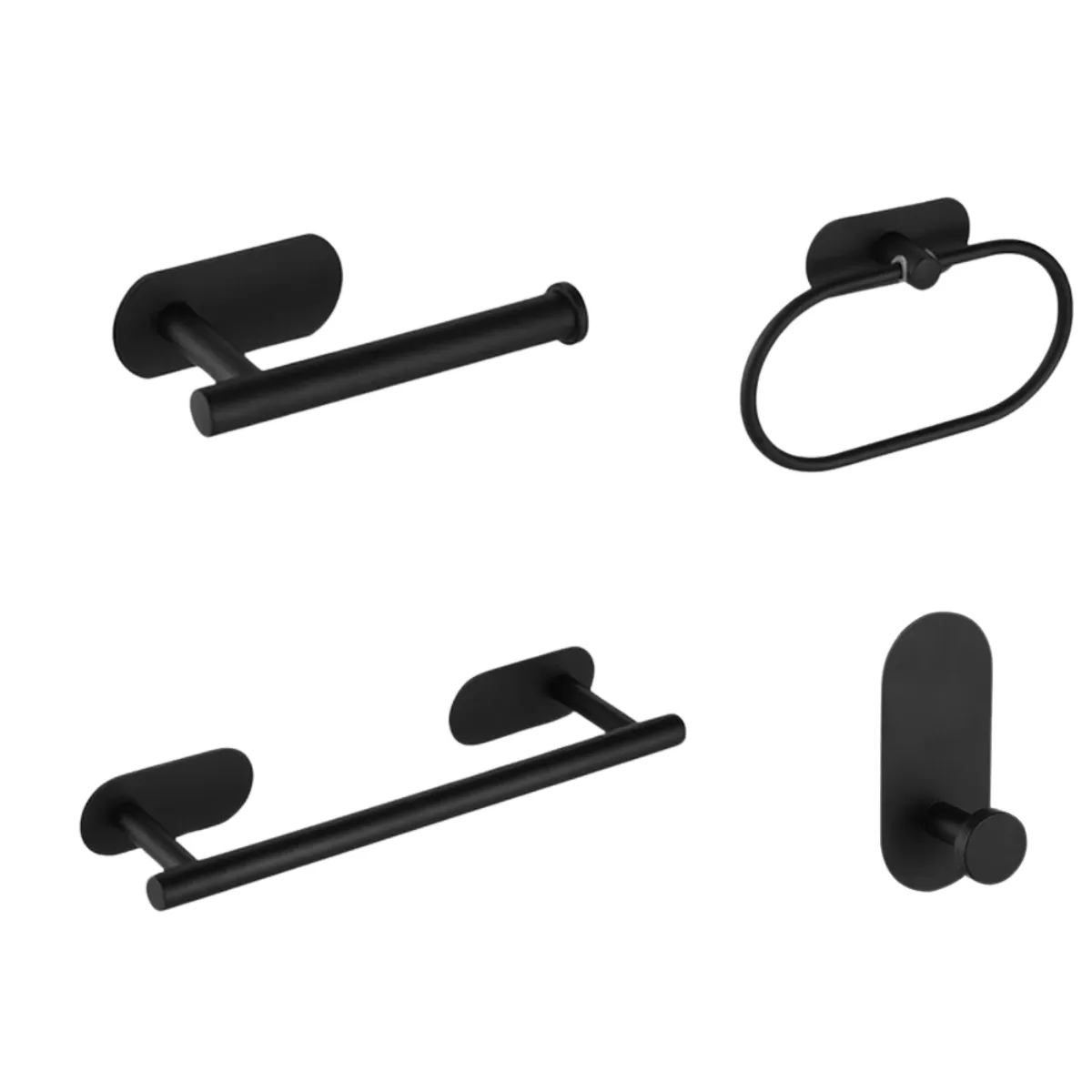 4Pcs/Set Self Adhesive Towel Rack for Bathroom