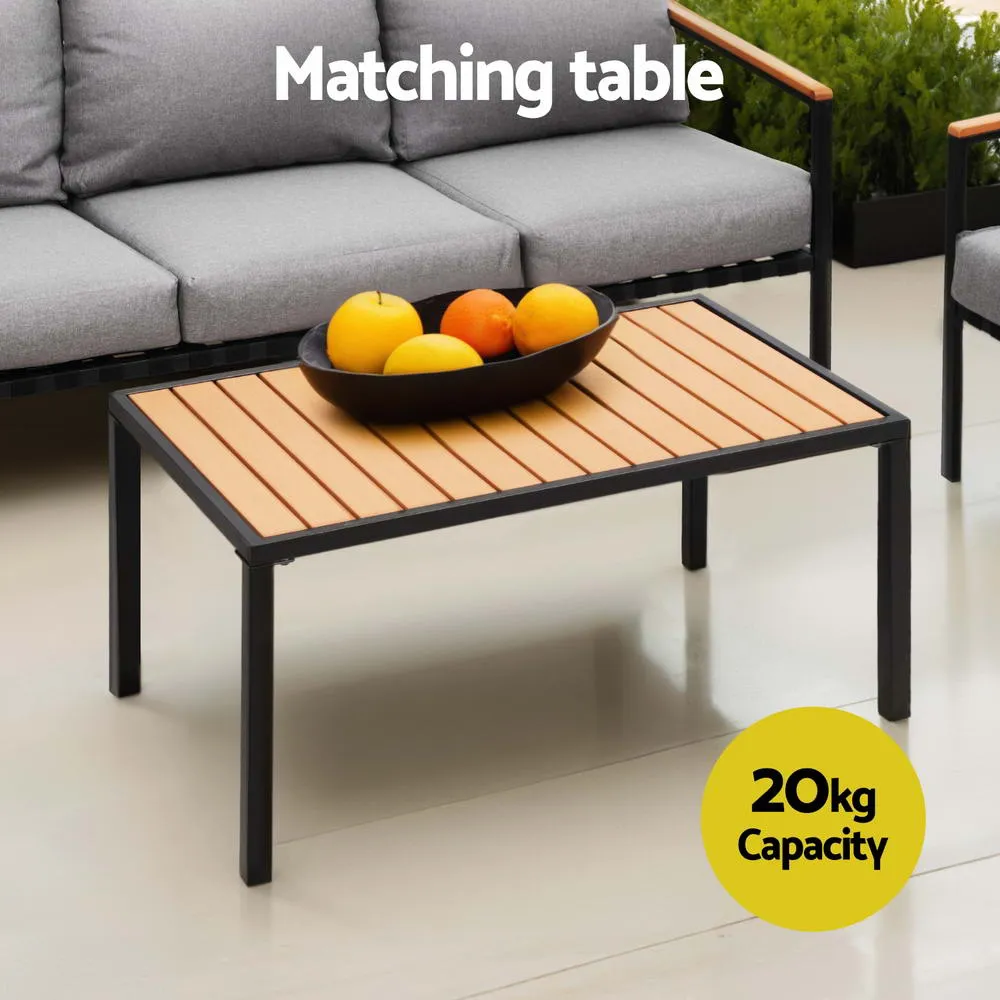 5 Seater Outdoor Sofa Set | 4PCS | Table & Bench | Patio Furniture