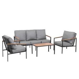 5 Seater Outdoor Sofa Set | 4PCS | Table & Bench | Patio Furniture