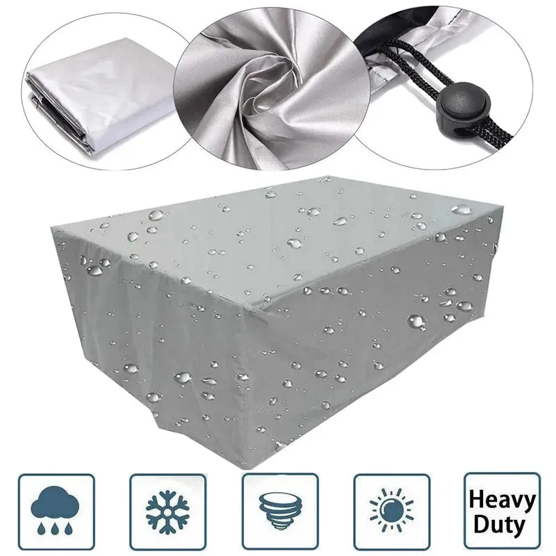 55 Sizes Patio Waterproof Cover Outdoor Garden Furniture Covers Rain Snow Chair Covers for Sofa Table Chair Dust Proof Cover