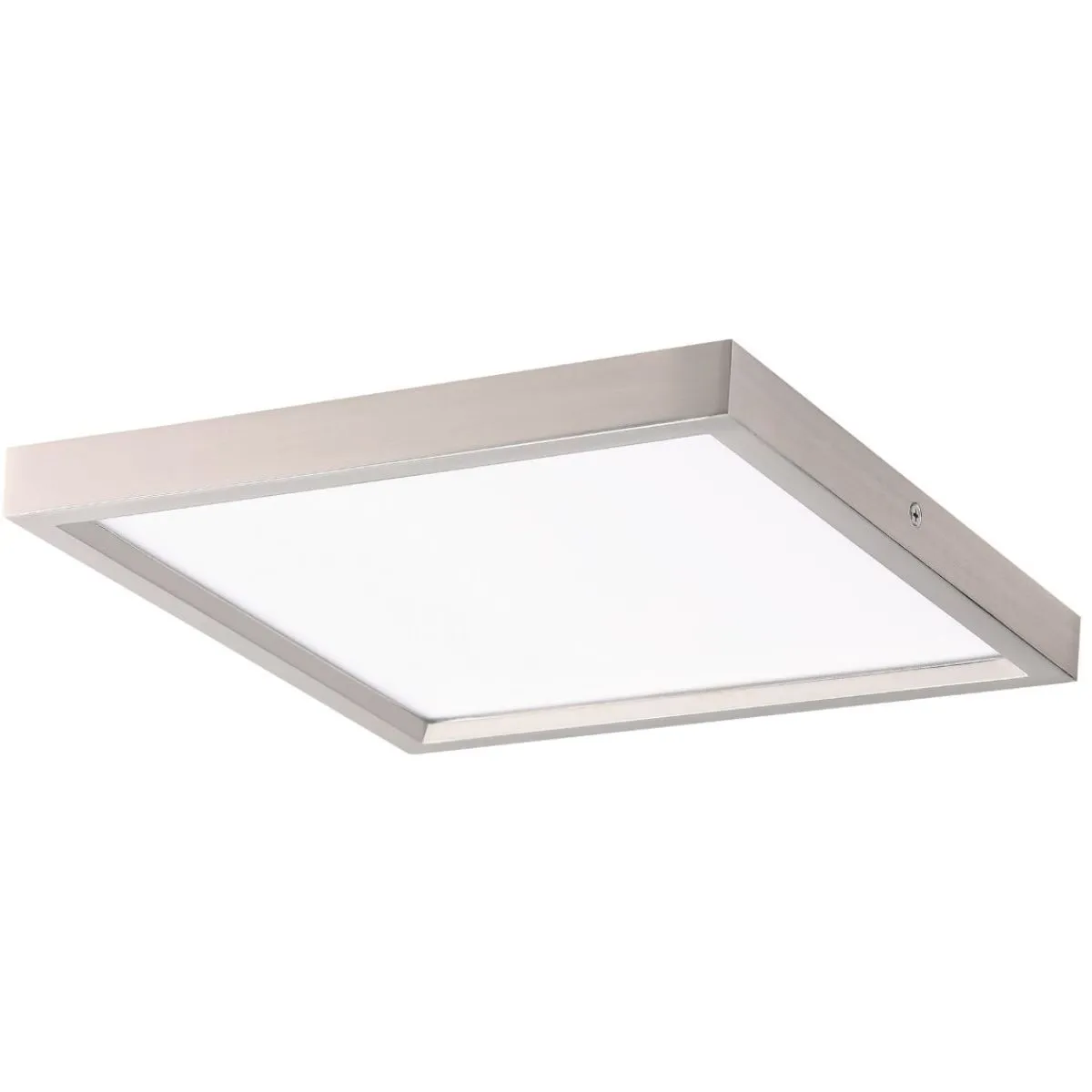 8 in. LED Flush Mount Light Nickel finish