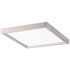 8 in. LED Flush Mount Light Nickel finish