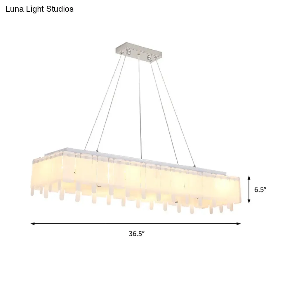Adjustable Acrylic LED Island Pendant Light with Hanging Cord