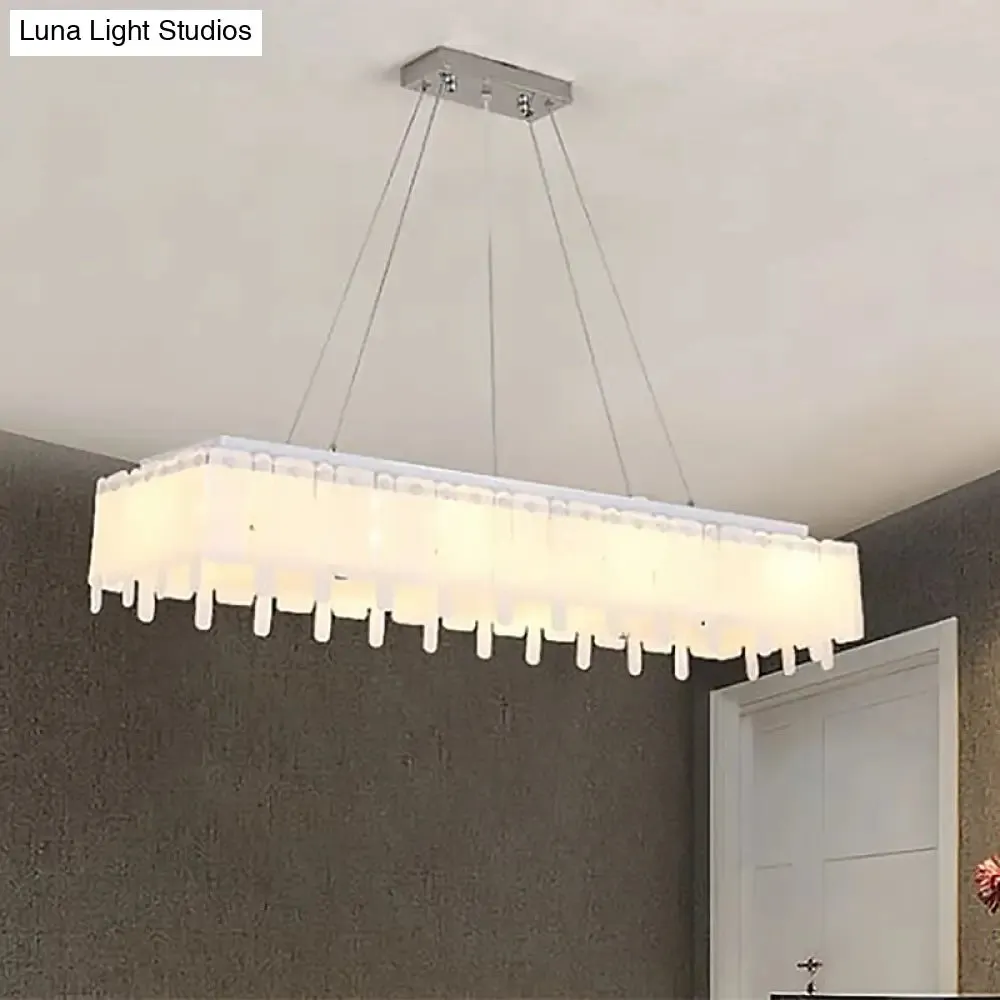 Adjustable Acrylic LED Island Pendant Light with Hanging Cord