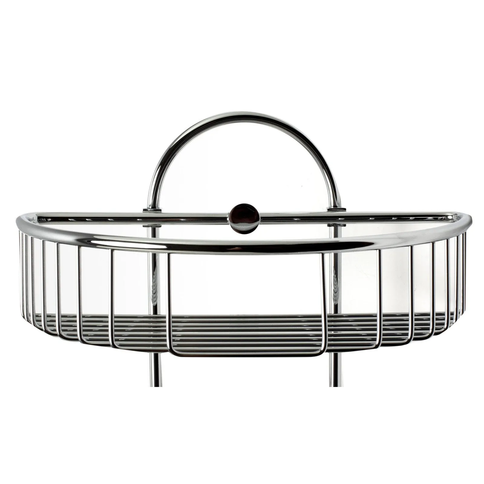 ALFI AB9534 Polished Chrome Wall Mounted Double Basket Shower Shelf Accessory