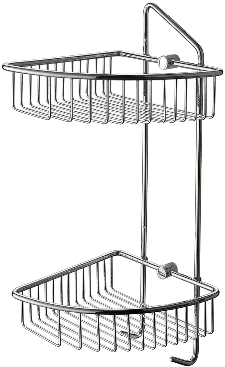 Alfi brand Corner Shower Shelf, Polished Chrome