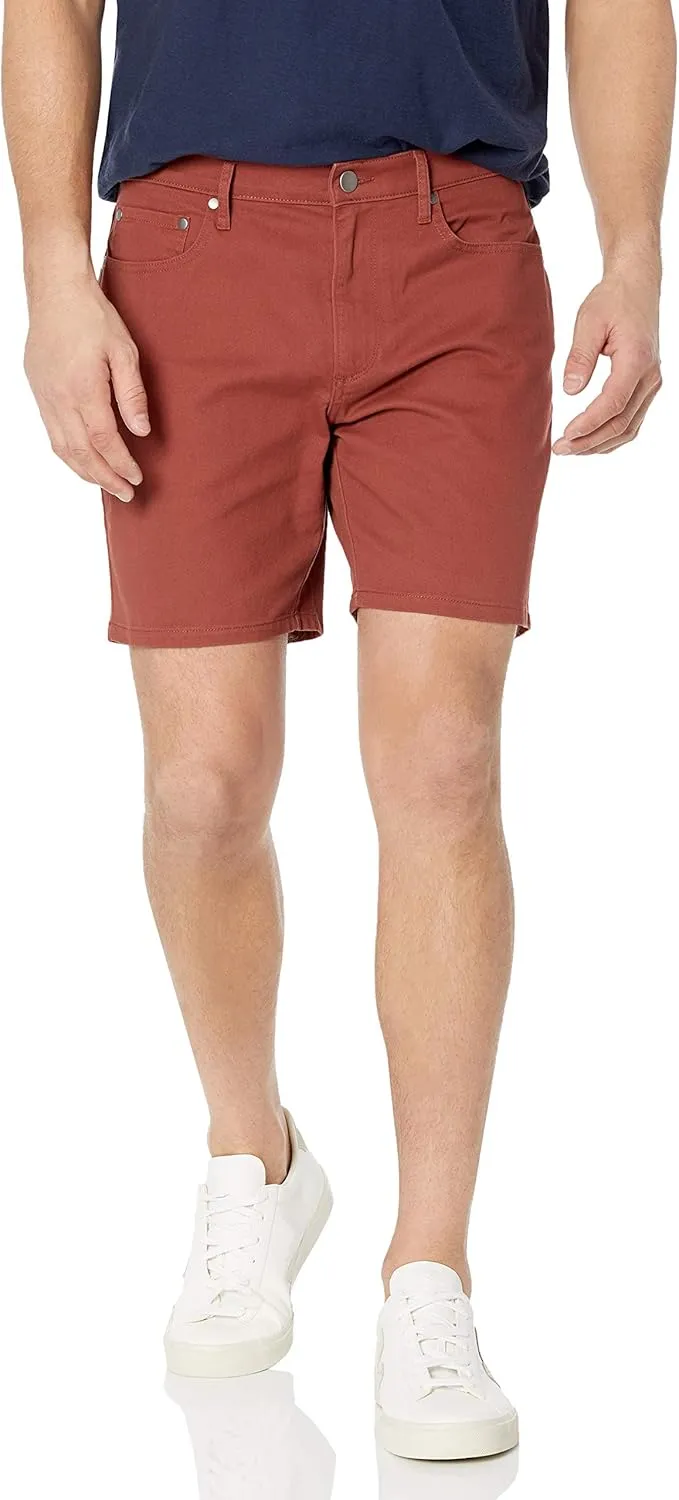 Amazon Essentials Men's Slim-Fit 7" Inseam Stretch 5-Pocket Short