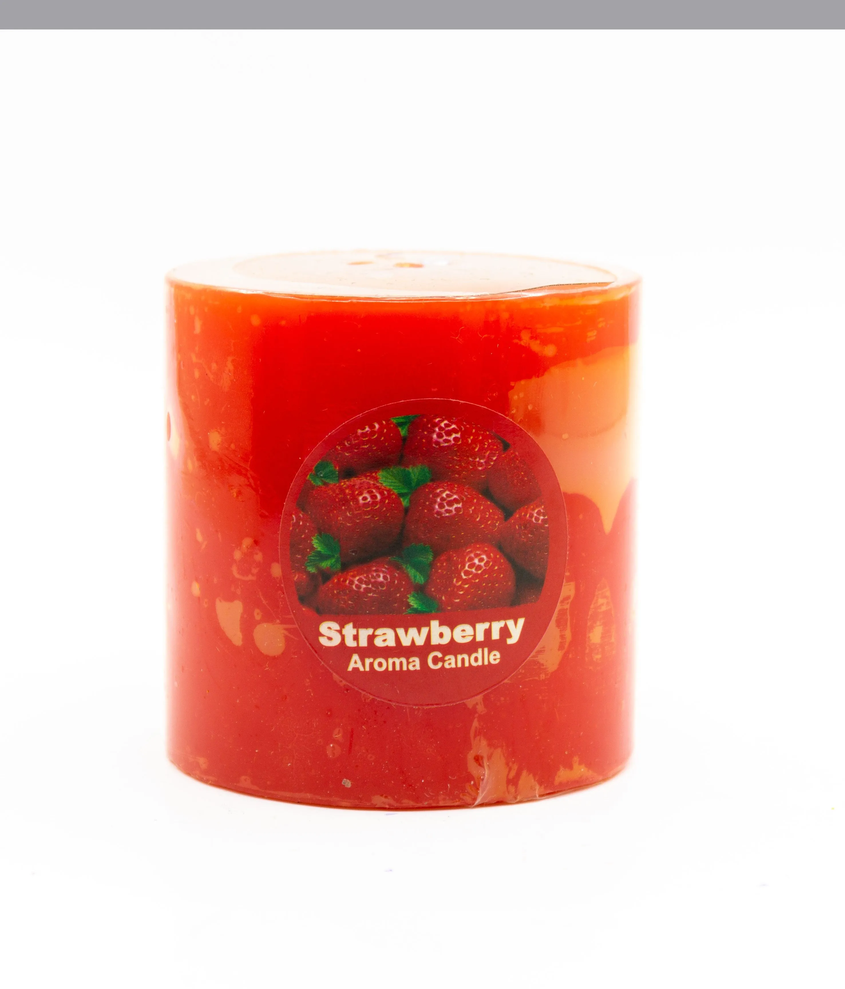 American-Elm Combo Pack of 3 Scented Rose Lemon & Strawberry Aroma Candles ( 2.5x2.5 Inch)