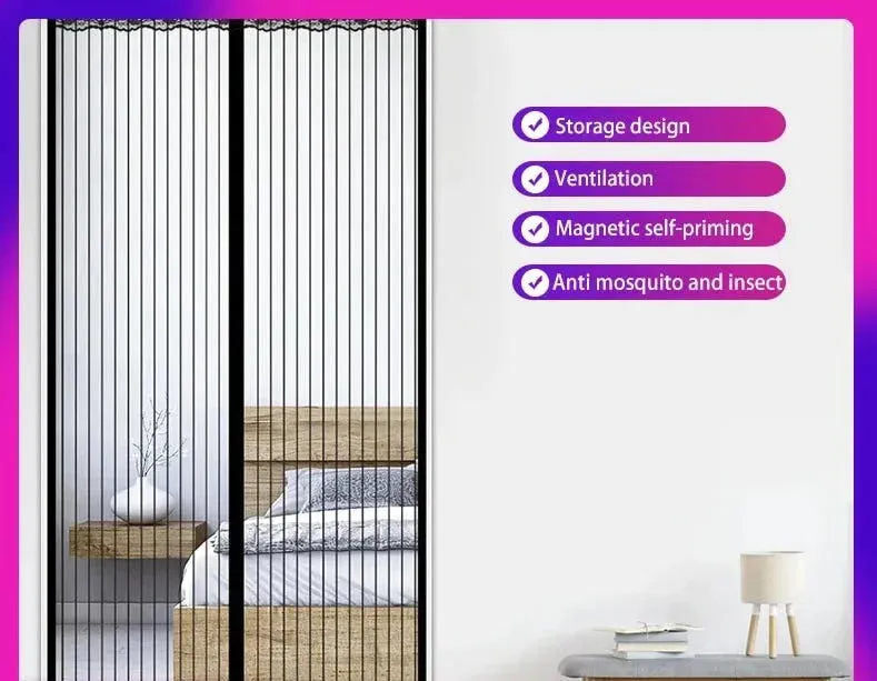 Anti Mosquito Insect Fly Magnetic Door Curtains