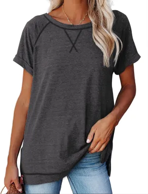 Aokosor Summer Tops for Women Casual 2025 Loose Fitting Outfits Workout