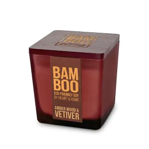Bamboo 80g Amber Wood & Vetiver Small Jar Candle