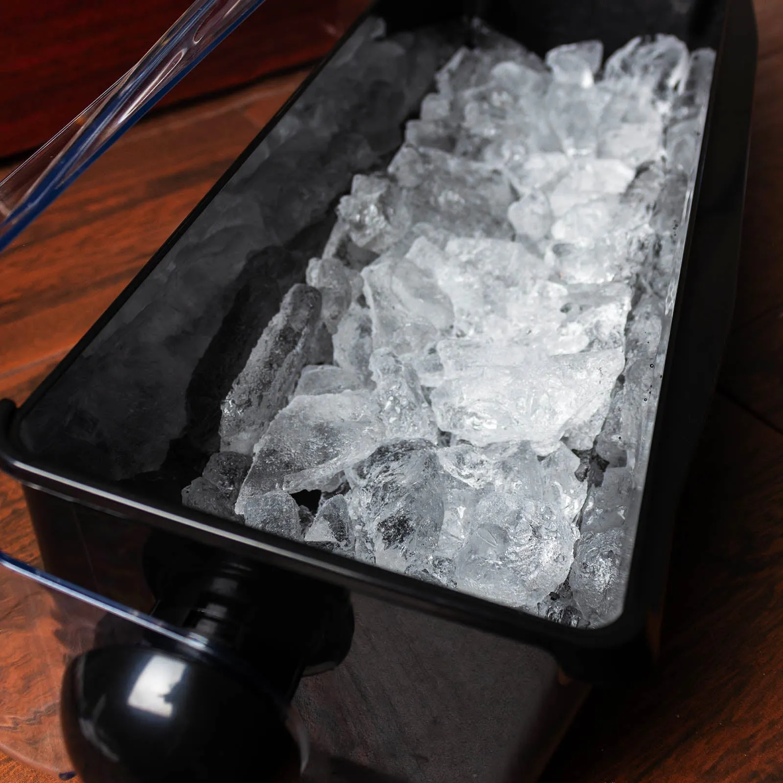 BarConic® Black Condiment Holder with 1 Pint Inserts & Ice compartment