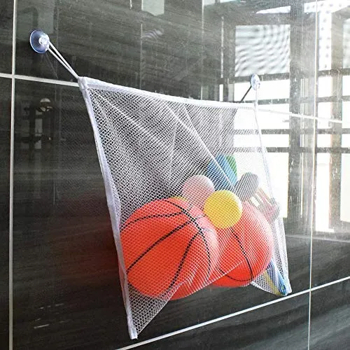 Bath Toy Storage Bath Toy Organizer Mesh Bath Toy Organizer Durable Design   2 Extra Strong Suction Cups! Large Storage/Bag/Holder for Toys Even as a Shower Caddy and Baby Gift Mold Playtime