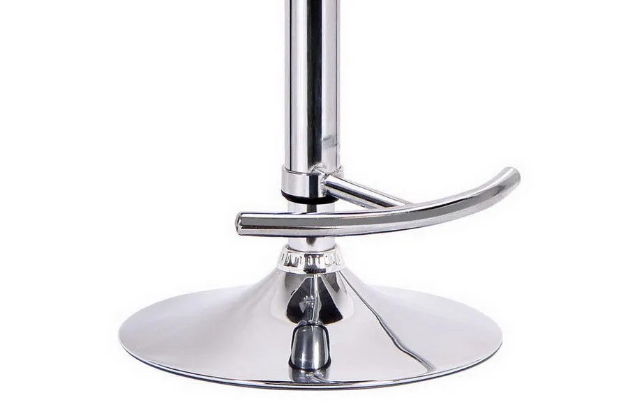 Baxton Studio Buell Walnut and Black Modern Bar Stool