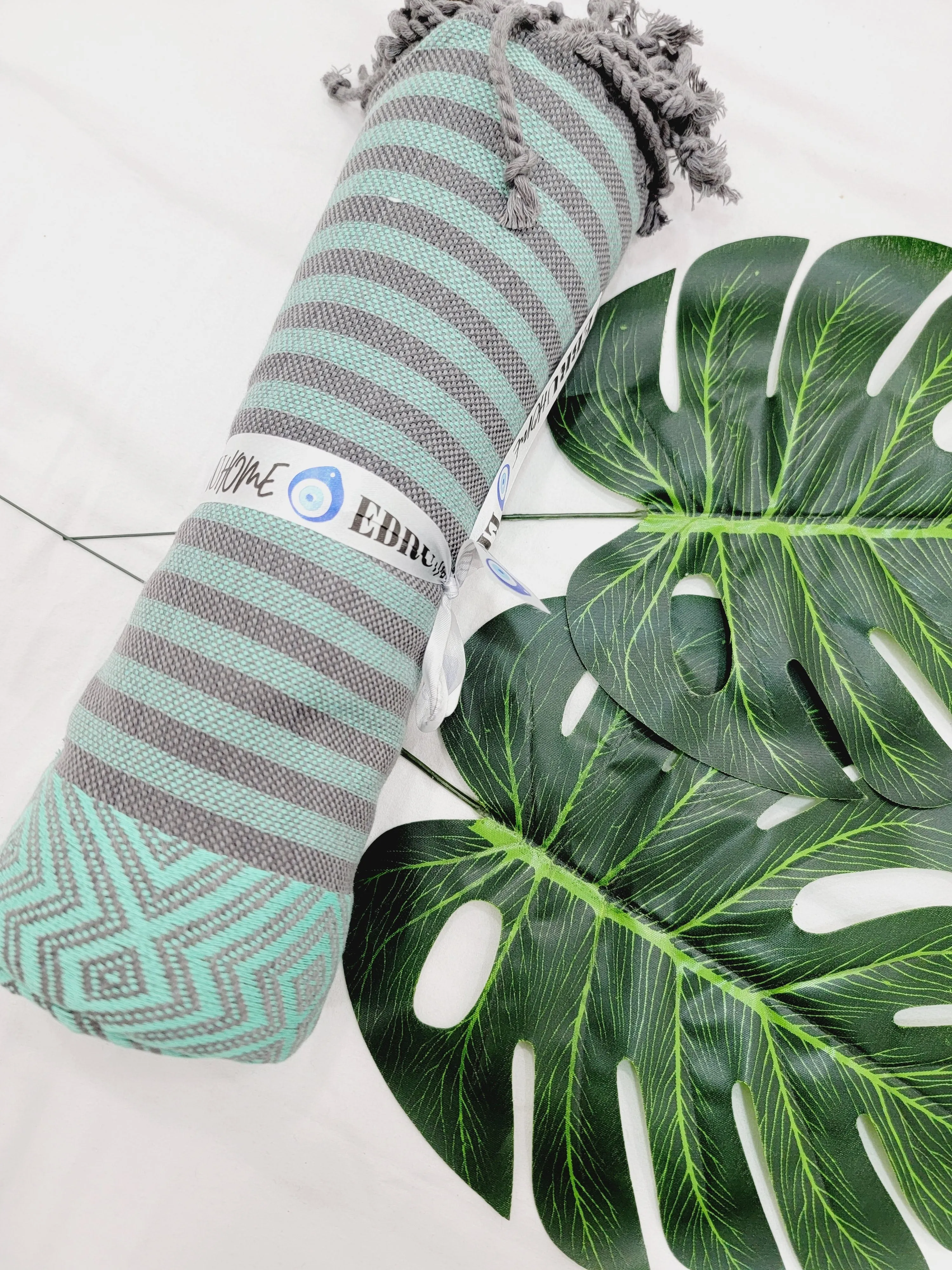 Beach/Bath Sand Free Towels-Easy Carry Quick Dry Thin Towel - Green by EBRU Home