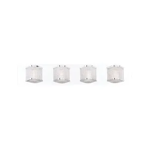 Belgroue 28 in. 4 Lights LED Vanity Light Chrome Finish