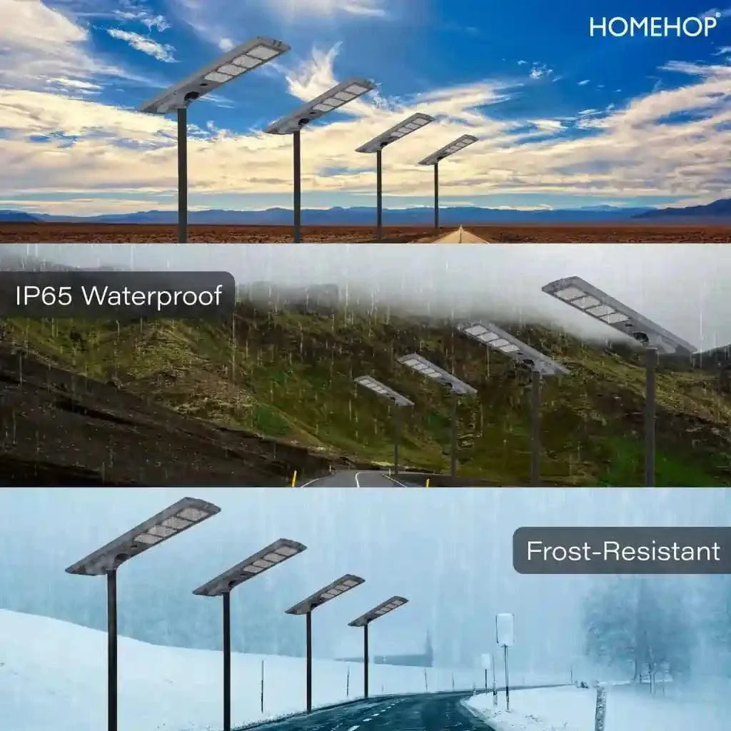 Best Street Light Solar Led Lamp For Home With 800W Motion Sensor Exterior Outdoor Lights For Roadside and Highways