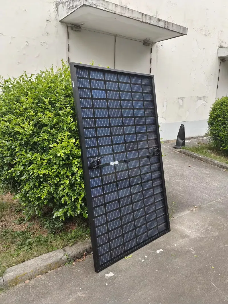 Bifacial Monocrystalline All Black Solar Panel 450W Solar Module Split Solar Cell Solar Charger Home Farm Garden on off Grid