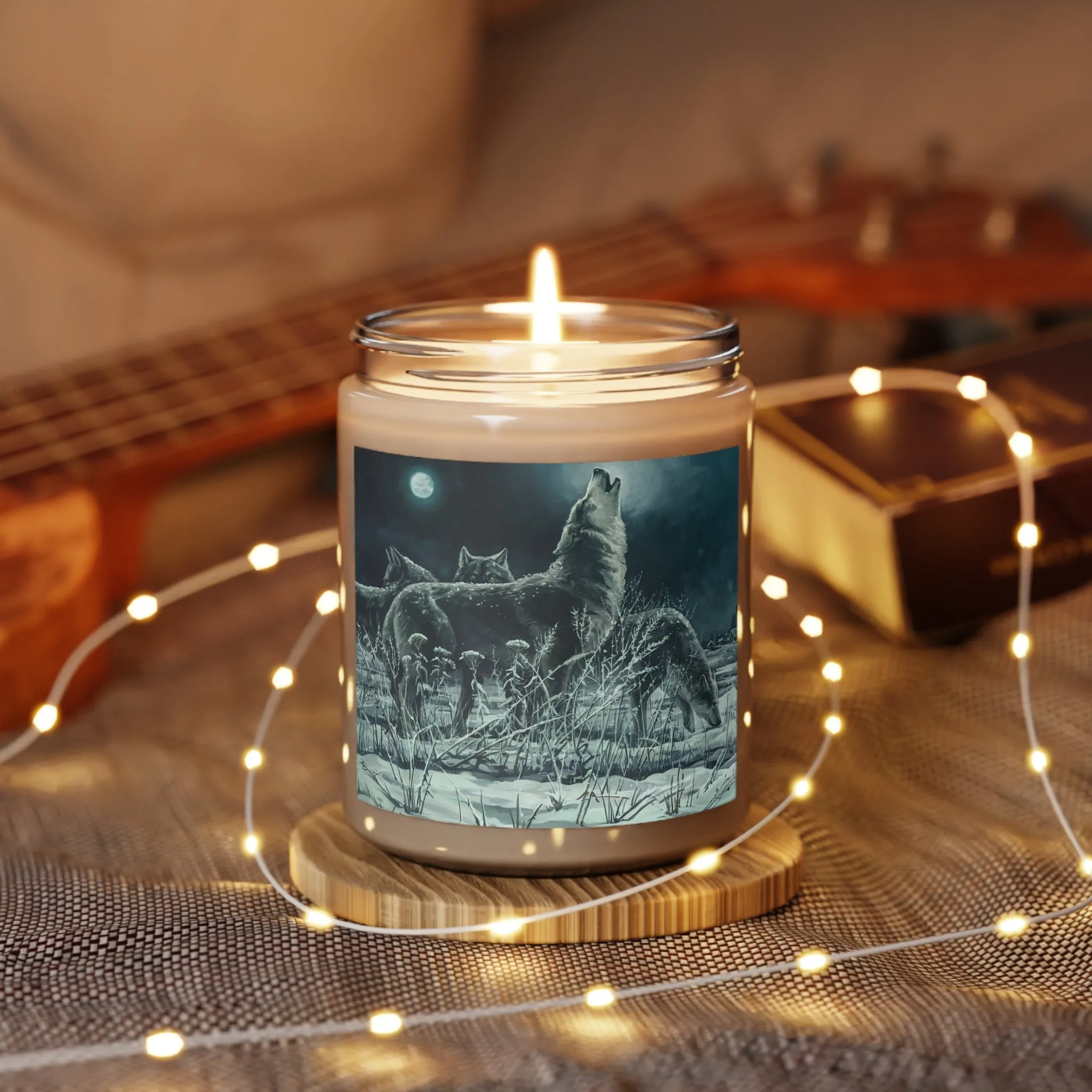 Blue Moon Wolves Scented Candle, 9oz