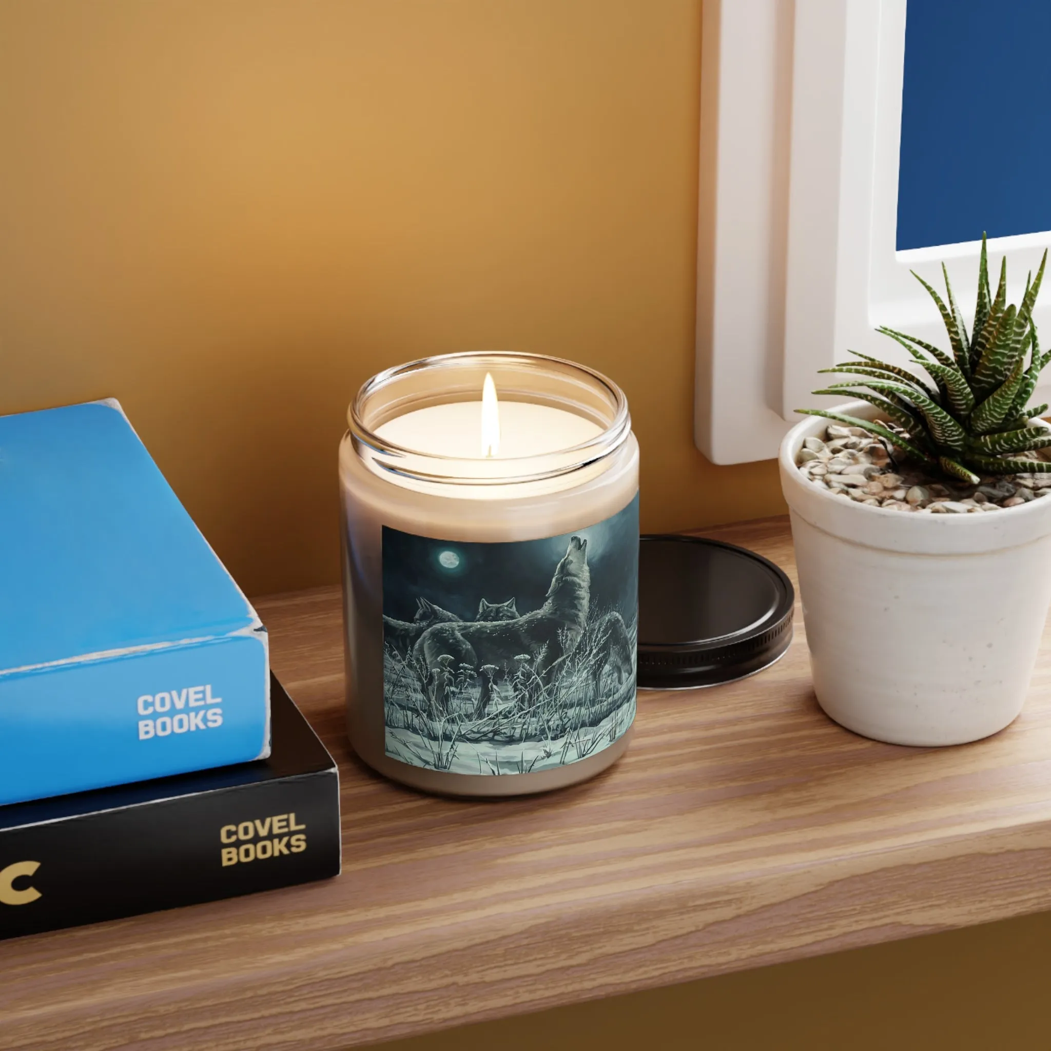Blue Moon Wolves Scented Candle, 9oz