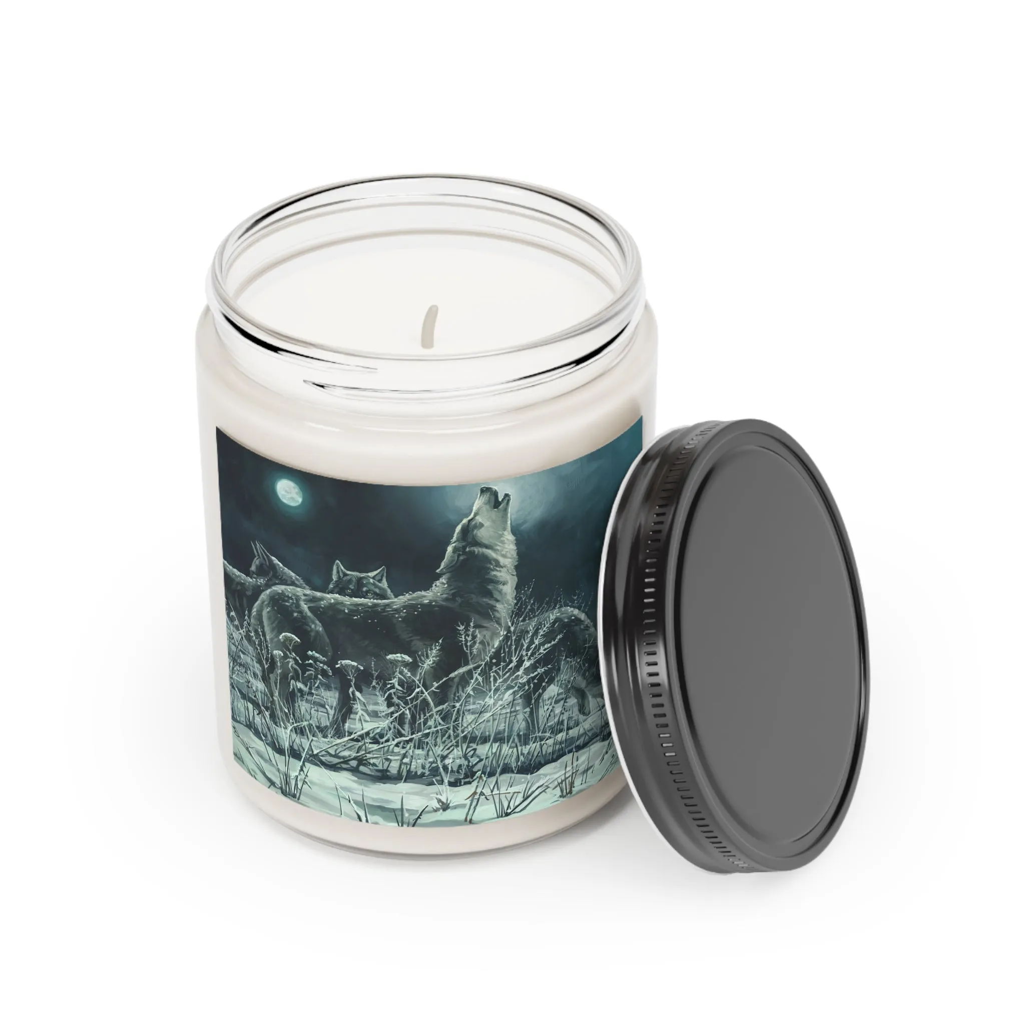 Blue Moon Wolves Scented Candle, 9oz