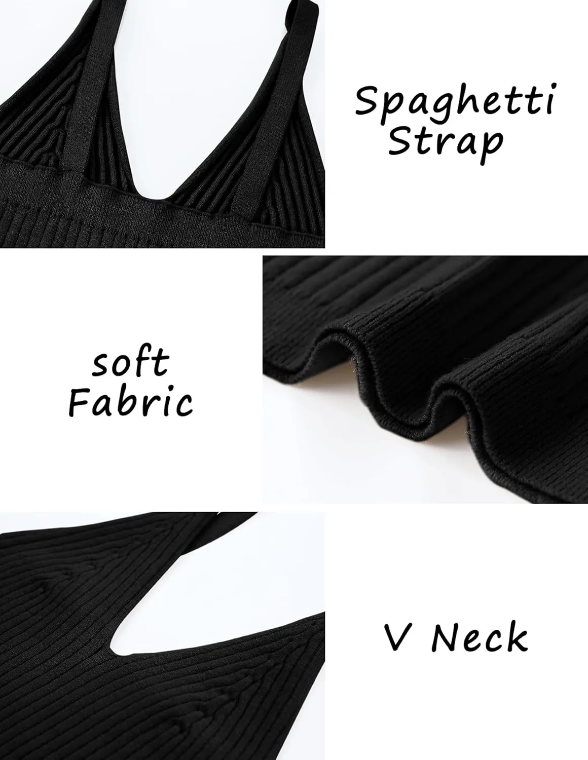 Bluetime Women's Summer Ribbed Knit Tops 2024 Sleeveless V Neck Cami Shirts Spaghetti Strap Basic Crop Tank Tops